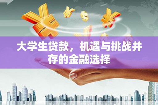 恒春大学生贷款，机遇与挑战并存的金融选择