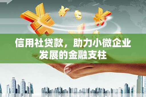 恒春信用社贷款，助力小微企业发展的金融支柱
