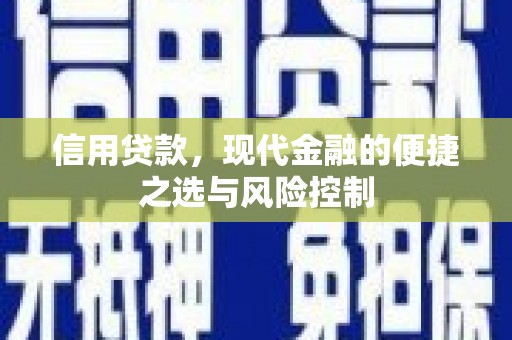 恒春信用贷款，现代金融的便捷之选与风险控制