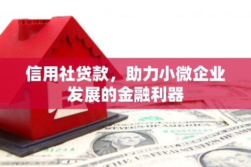 恒春信用社贷款，助力小微企业发展的金融利器