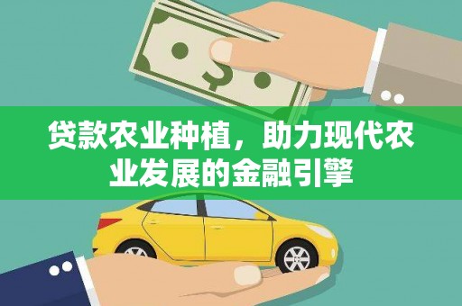 恒春贷款农业种植，助力现代农业发展的金融引擎