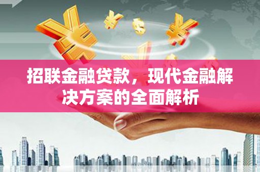 恒春招联金融贷款，现代金融解决方案的全面解析