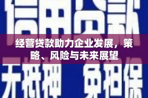 恒春经营贷款助力企业发展，策略、风险与未来展望