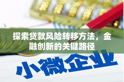 恒春探索贷款风险转移方法，金融创新的关键路径