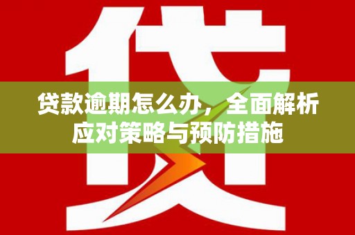 恒春贷款逾期怎么办，全面解析应对策略与预防措施