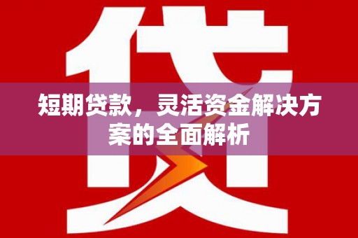 恒春短期贷款，灵活资金解决方案的全面解析