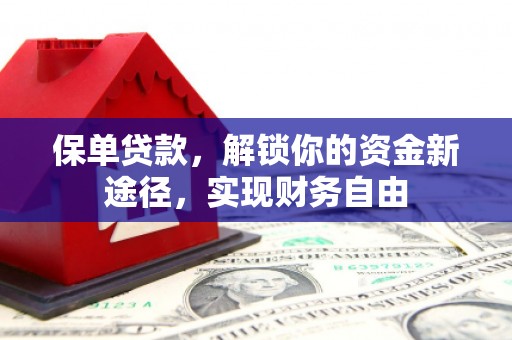 恒春保单贷款，解锁你的资金新途径，实现财务自由