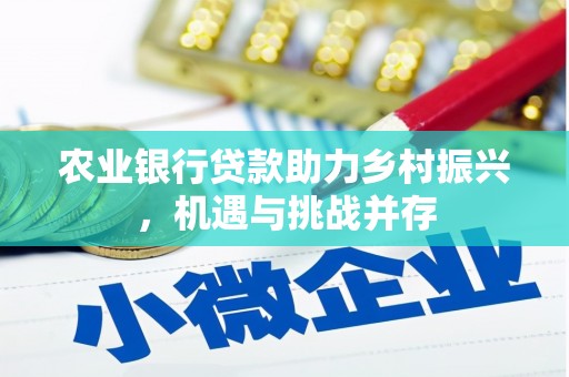 恒春农业银行贷款助力乡村振兴，机遇与挑战并存