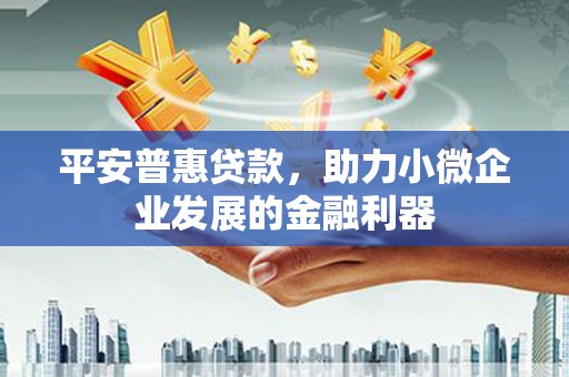 恒春平安普惠贷款，助力小微企业发展的金融利器