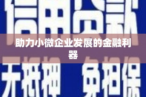 恒春助力小微企业发展的金融利器