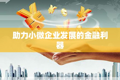 恒春助力小微企业发展的金融利器